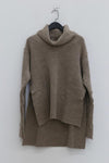 Marc le bihan round neck sweater 2772 taupe gray -brown
